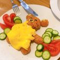 onaomi's cooksnap of when they made キャラごはん☆すやすやクマさんオムライス.