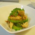 バカリャウ's cooksnap of when they made ゴーヤとささみのピリ辛和え.