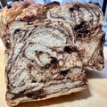 samu19's cooksnap of when they made ✾マーブル食パン✾~シートの折込み方法~.