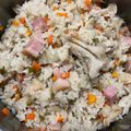 伊達こまち's cooksnap of when they made フライパンde ベーコン舞茸の和風ピラフ.