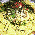 ★mrank★'s cooksnap of when they made 鶏そぼろとしめじの和風パスタ♡梅肉添え.