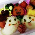 三人の天使ママ☆'s cooksnap of when they made ハロウィンキャラ弁＊ジャックオーランタン.