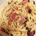 ミピピ's cooksnap of when they made ベーコンとしめじバター焼きうどん.