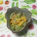 おはなすき's cooksnap of when they made キャベツ柿のごまあえ.