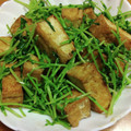 55才のおじさん's cooksnap of when they made 豆苗と厚揚げのめんつゆマヨ炒め.