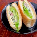 ルぴあ's cooksnap of when they made ハムレタスサンドイッチ.