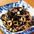 ふるびあ's cooksnap of when they made ちくわと蒟蒻たっぷり♪うちのひじき煮.
