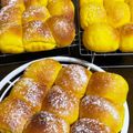ユミリン0129's cooksnap of when they made ふわ②かぼちゃちぎりパン♡かぼちゃ餡入♡.