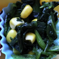 nanahouse1's cooksnap of when they made ほうれん草とコーンの和え物.