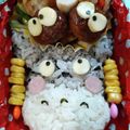 よしゆか62's cooksnap of when they made トトロまっくろくろすけキャラ弁簡単.