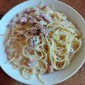 ゆうき11's cooksnap of when they made フライパンひとつ簡単パスタ カルボナーラ.
