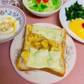 へい♡ゆー♡'s cooksnap of when they made バナナは潰してトーストしてる.
