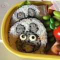 ukaちん's cooksnap of when they made トトロ のりまき（キャラ弁）.