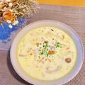 R_♡'s cooksnap of when they made ◆牛乳消費スープ◆.