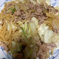 こなちゃま's cooksnap of when they made 豚こまとキャベツの甘辛パスタ（作り置き）.