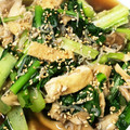 やえまりも's cooksnap of when they made 小松菜とじゃこのだし旨♪煮浸し.