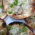 ささささ＆＊'s cooksnap of when they made 餃子の皮でしらすピザ.