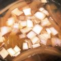 ♡mio1216♡'s cooksnap of when they made 白菜とわかめの味噌汁.