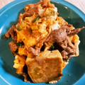 mack♪♪♪'s cooksnap of when they made 節約時短！豚コマと豆腐のたまご甘辛炒め！.