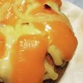 まぶたん's cooksnap of when they made 市販ベーグルでボルケーノ風.