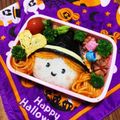 クックJQF3T5☆'s cooksnap of when they made ハロウィン キャラ弁＊魔女っ子ちゃん♪.