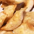 あやねんママ1222's cooksnap of when they made 餃子の皮でジャガたらチーズ揚げ餃子.