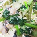 ゆか＊みく's cooksnap of when they made きのことぶりの豆乳クリームパスタ.