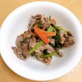 ★ぴよぴよ501★'s cooksnap of when they made 豚肉と小松菜人参のにんにく醤油炒め.