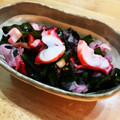 みのりっくす's cooksnap of when they made ✽定番副菜♡たこと胡瓜とわかめの酢の物.