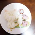 料理系にゃんこ's cooksnap of when they made 肉球ミートボールの足跡ごはん♡.