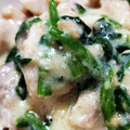 monjimari's cooksnap of when they made 鶏モモとほうれん草のチーズクリーム煮.