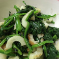Remtan's cooksnap of when they made ほうれん草とちくわのナムル.