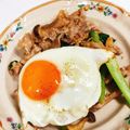 虎徹のママ's cooksnap of when they made 豚肉と小松菜のスタミナ丼.