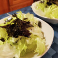 ダッフィーニーうに's cooksnap of when they made 美味しいレタスと焼き海苔のサラダ.