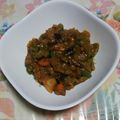 くネコまろす's cooksnap of when they made レンジで！大豆のお肉のなすキーマカレー.
