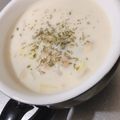 ☆のんにゃん☆'s cooksnap of when they made 白菜と冷凍シーフードのクラムチャウダー.