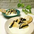 とのチャマ's cooksnap of when they made バナナヨーグルト＆チョコシロップ.