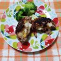 ﾁｲﾁｬﾝﾏﾏ's cooksnap of when they made 刻み卵で簡単！スコッチエッグ風ハンバーグ.