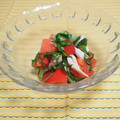 バカリャウ's cooksnap of when they made 大葉香る♪ささみとトマトきゅうりのサラダ.