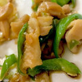 MULA's cooksnap of when they made 鶏皮＆ピーマンの照り焼き◎簡単！.