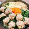 おうちごはん☆'s cooksnap of when they made ひき肉だんご鍋.