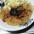 おくみの's cooksnap of when they made 簡単パスタ 納豆と永谷園松茸の味お吸い物.
