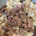 クロクロクローバー's cooksnap of when they made ビーフガーリックステーキライス.