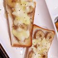 SAIダイエット中's cooksnap of when they made 簡単 バナナ×チーズ☆トースト.