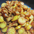 morinoco's cooksnap of when they made コクうま！豚肉とさつま芋の甘酢炒め☆.