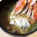 ∞らら∞'s cooksnap of when they made シンプル素材で最高のカニ汁を。.