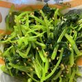 ひろゆうなつ's cooksnap of when they made 簡単もう一品♪みつばのピリ辛おひたし.