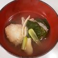 azu_shun's cooksnap of when they made 手軽においしい！れんこんだんごのお吸い物.