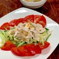 ルぴあ's cooksnap of when they made トマトときゅうりの深煎りごまバンバンジー.