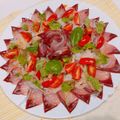 sono☆'s cooksnap of when they made 簡単なハマチのカルパッチョ.